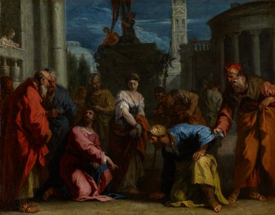Christus und die Ehebrecherin, ca. 1710 von Sebastiano Ricci